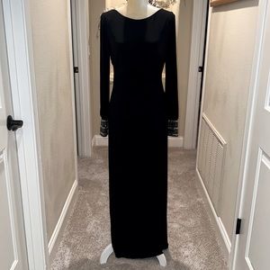 Cache elegant black maxi dress, sz 10